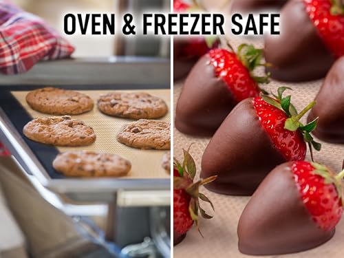Zulay Kitchen 16.5 Inchx11.6 Inch 2-Pack Silicone Baking Mat Sheet thumb #3
