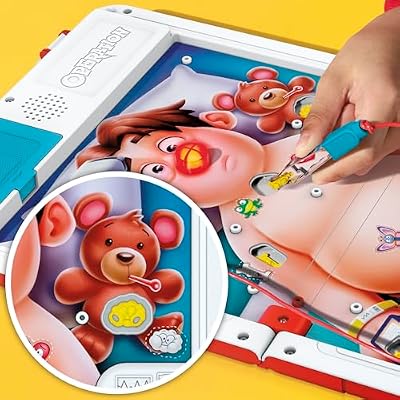 Operation Electronic Board Game with All-in-One Carrying Case | 2 Ways to Play | Ages 6+ | 1+ Players | 10 Mins. | Fun Kids Games