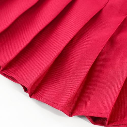 Image of Girls Pleated Skirts Built in Shorts Little Kid Athletic Flowy Skorts Skirts Toddler Girls Tennis Skorts for Girl 3-14 Years
