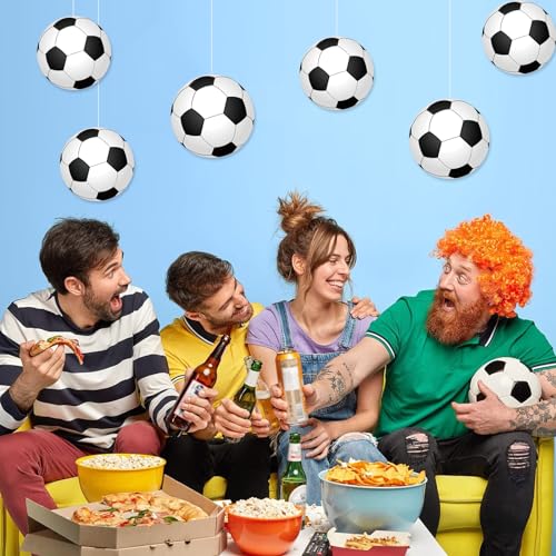 Image of Vuzvuv 60Pcs 6In Paper Soccer Cutouts Party Decor for Wall Bulletin Board