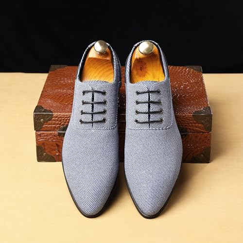 Image of Men's Fashion Casual Oxford Shoes Lace-up Formal Sneakers