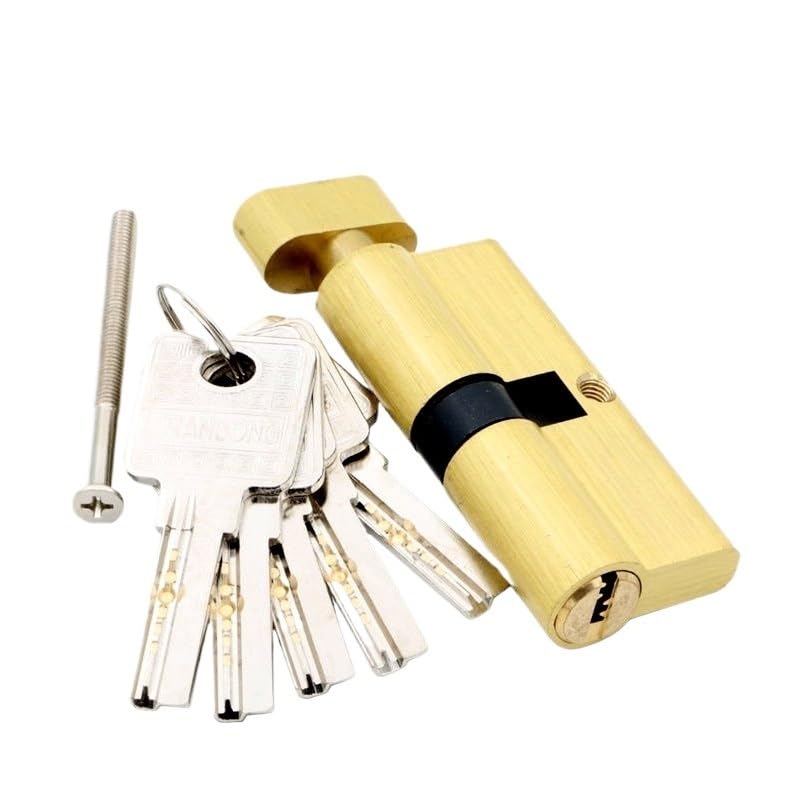 GBYUHAIJUN Cilindro de Cerradura de Puerta con Apertura Lateral Doble o Unilateral con 3-10 Llaves Uso Apto para Dormitorio, baño, Hardware de Seguridad Uso Apto para el hogar(70BL3KA)