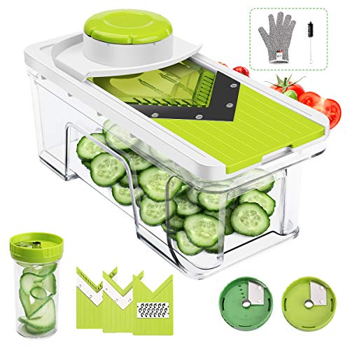 CORAFEI Mandoline Cuisine 5 en 1 Multifonction,...