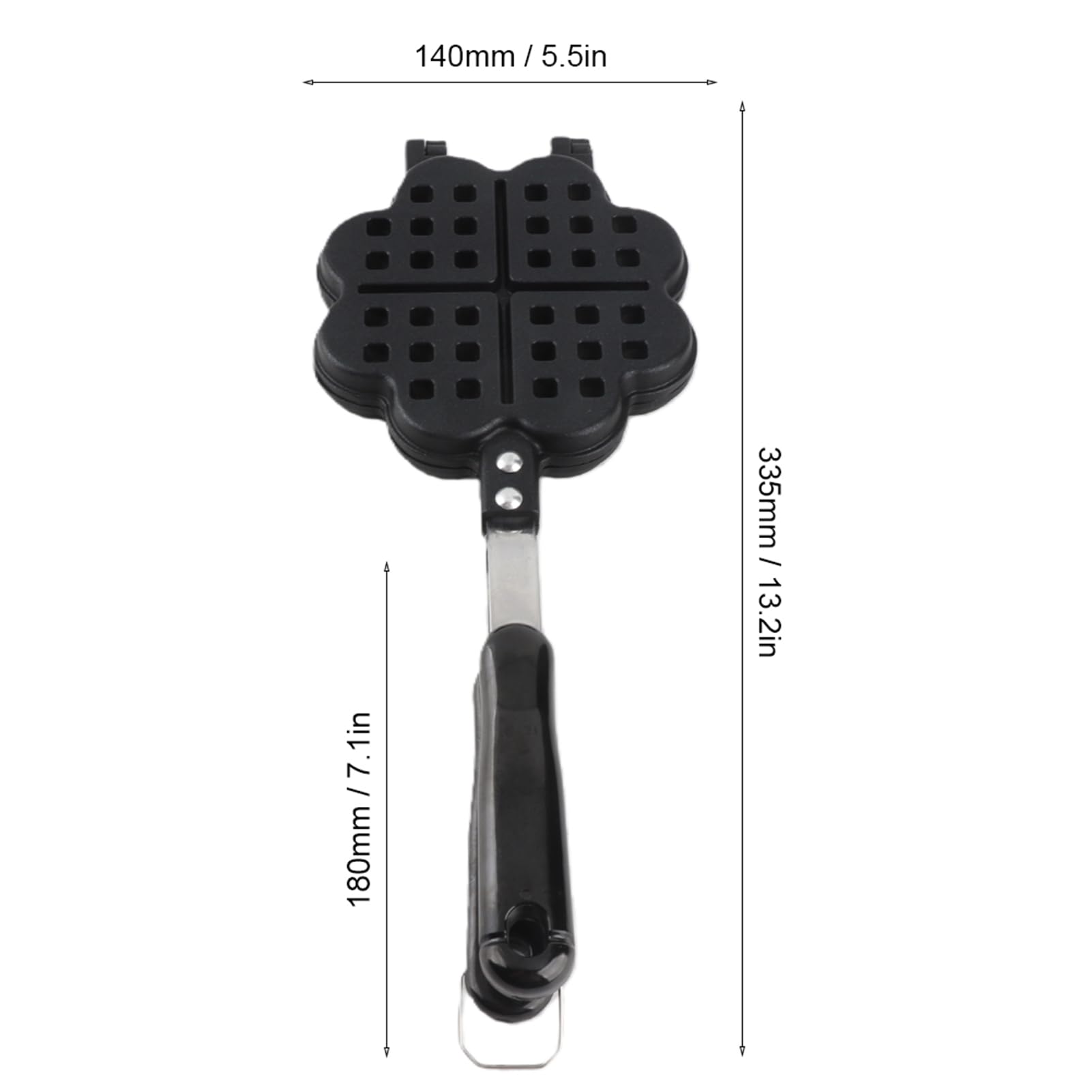En forme de coeur bricolage gaufrier gaufrier moule à gâteau plateau de cuisson accessoires de cuisson ménagers pour gaufriers à gaz