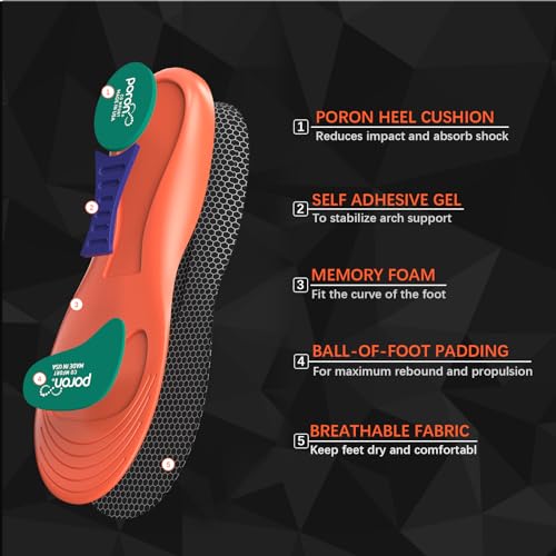 Plantillas de zapato para hombre y mujer con espuma de memoria miniatura 2