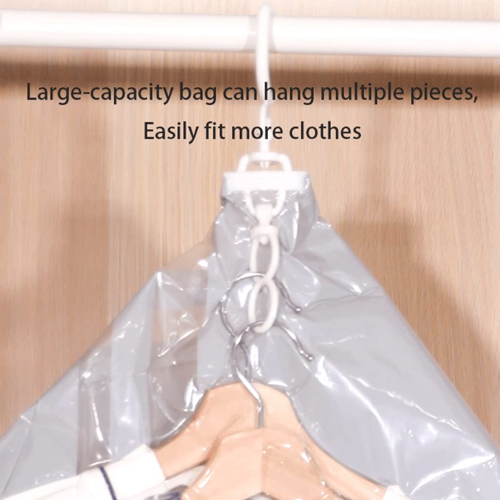 Sacs de Rangement Sous Vide Sacs de rangement aspirateur suspendu for les vêtements 80% de plus de stockage Sacs d'économiseur d'espace de rangement avec pompe à main réutilisable courte, longue, très