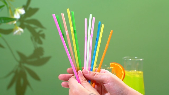 Pitillos plásticos desechables flexibles 200 piezas multicolor miniatura 7