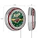 Trademark Global NHL Chrome Double Rung Neon Clock - Minnesota Wild