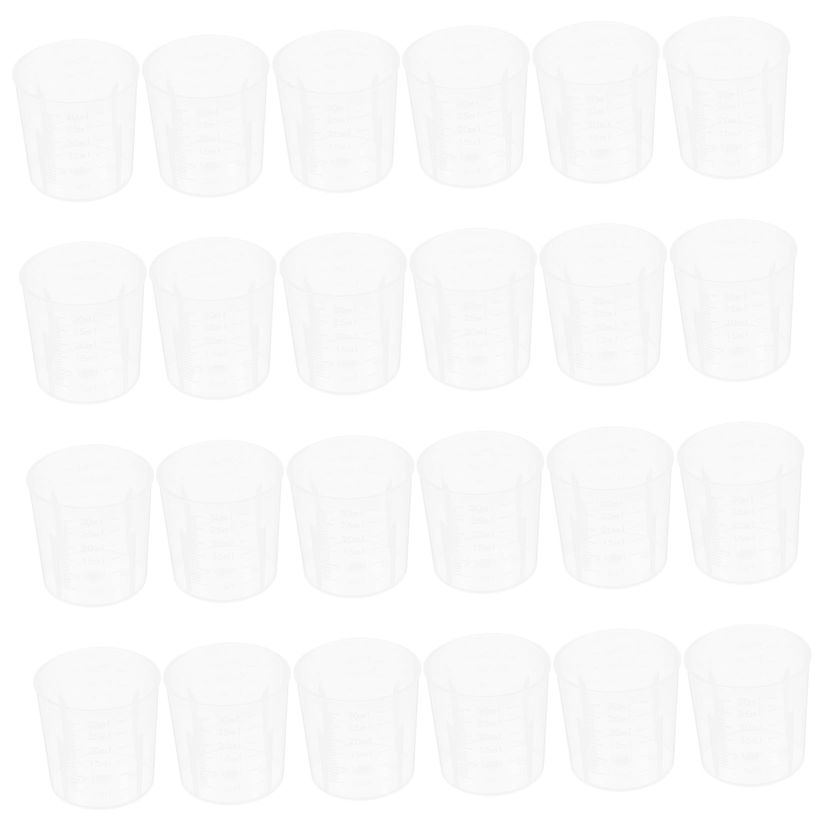 500piezas Tazas Medidoras Transparentes Para Mezcla De Epoxi Vasos Graduados Para Laboratorio y Manualidades