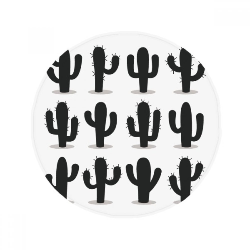 Tapis de sol cactus rond de 50cm antidérapant multicolore pour salle de bain et cuisine