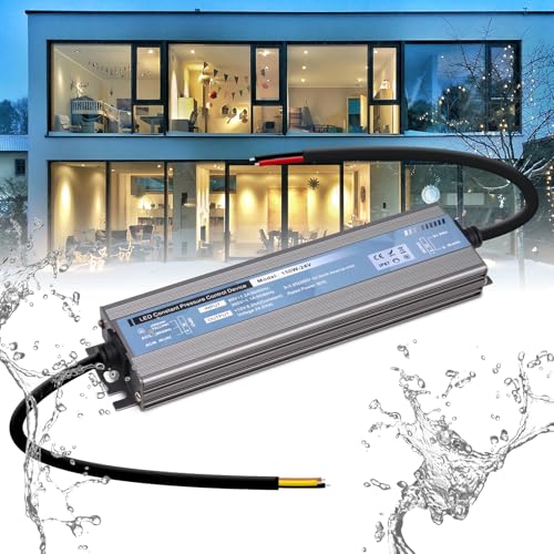 Image of QNNP LED Driver 150 Watts 24V DC Low Voltage Transformer Waterproof IP67 Power Supply Transformer Adapter AC 85V-265V to 24V DC, LED Power Supply for Indoor Outdoor Lighting