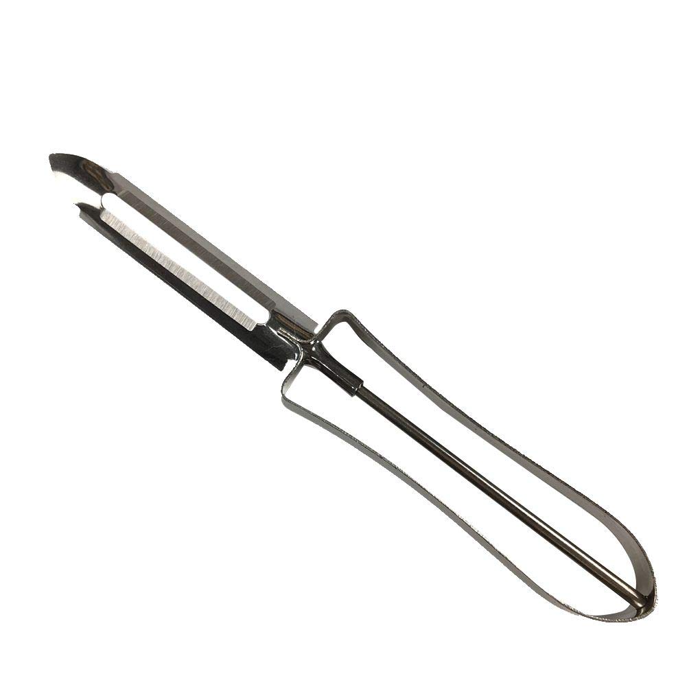 Pelapatate e sbucciatore for frutta e verdura in acciaio inossidabile - Affettatrice e pialla for patate versatile for una preparazione del cibo senza sforzo ，Affettatrice per verdure