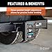 CURT 48343 Adjustable Pintle Mount for 2-Inch Hitch Receiver, 17,000 lbs, 7-1/4-Inch Height, 6-Inch Length