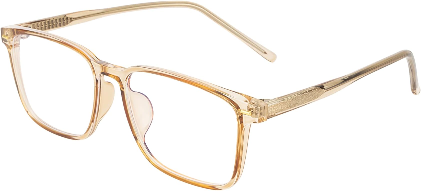 Square Spectacles Frame For Men Women Light & Flexible with Blue Cut Navigator Anti-glare lens for Eye Protection from UV by Computer Tablet Laptop Mobile|53|