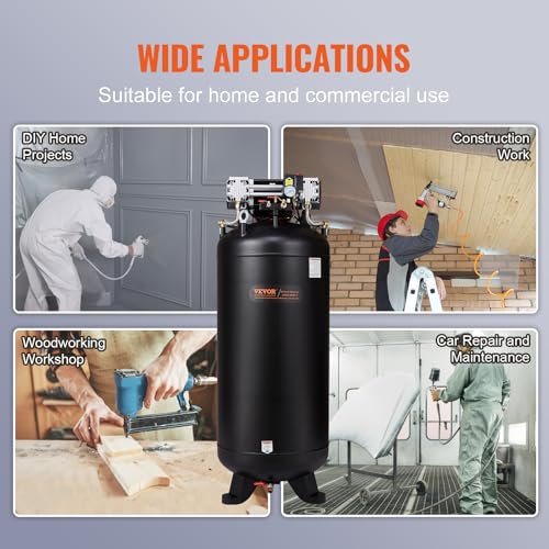VEVOR 80 Gallon Oil-Free Air Compressor