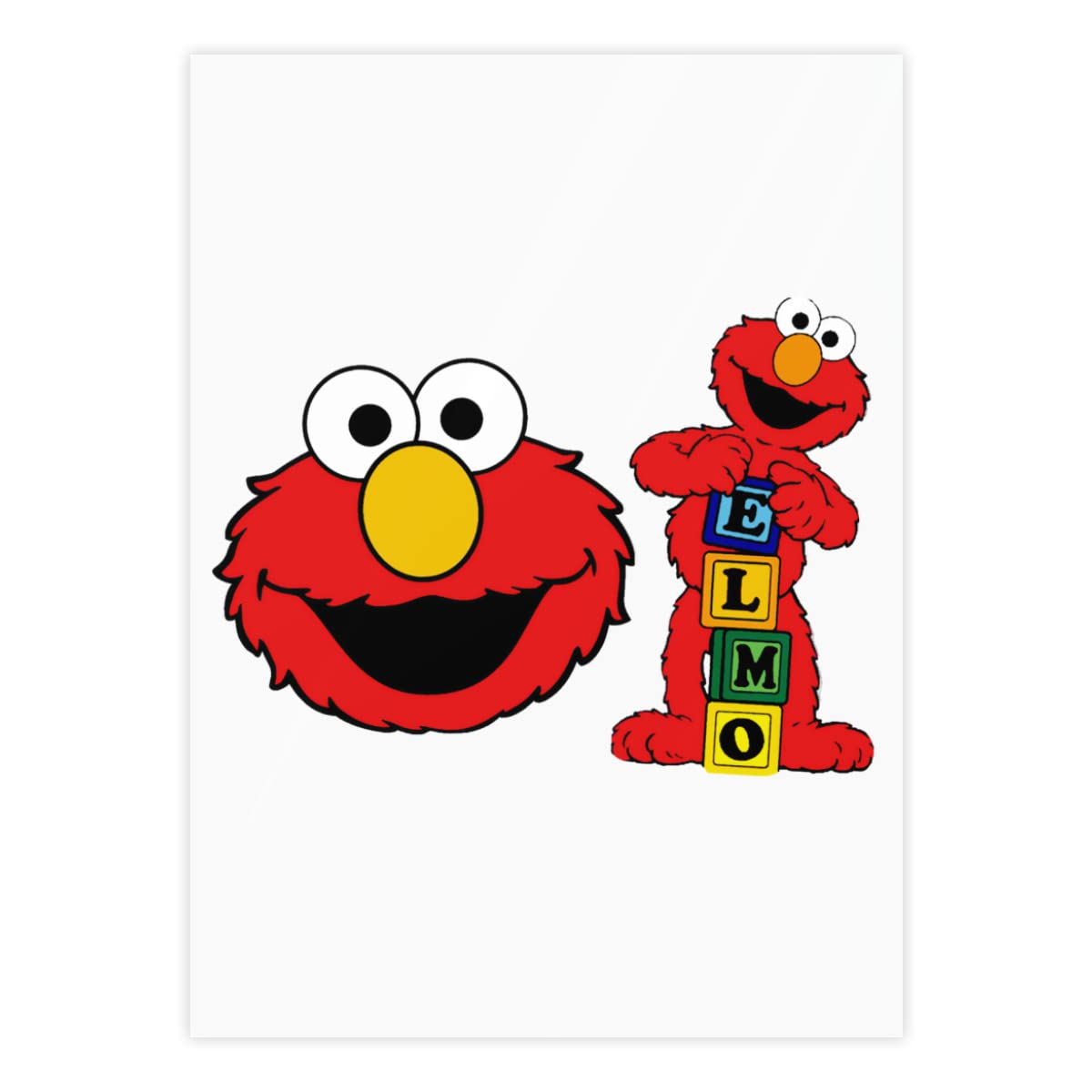 Amazon.co.jp: セサミストリート エルモ クリスタルステッカー 防水