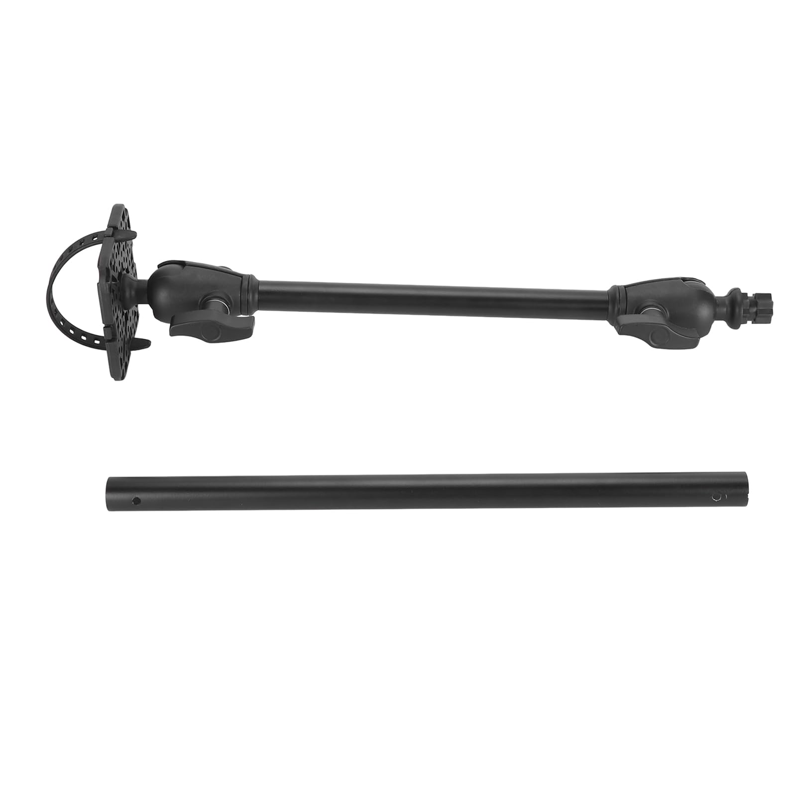 Fischfinder-Montagebasis, Universal Marine Dual 360° Rotation Kugelhalterung Fischfinder Halterung mit Langem Rohrarm, Elektronischer Fischfinder-Halter, Finder-Rack für Boot,