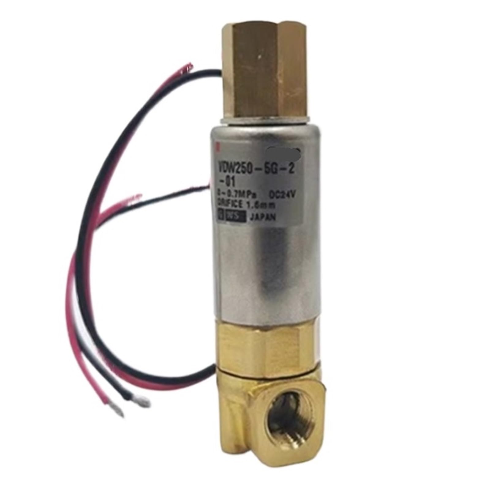 Électrovanne à 3 voies VDW250 distributeur air comprimé vanne fluide filetée