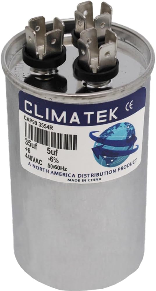 HC98JA036-35 + 5 uf MFD 370 Volt VAC - Upgrade Capacitor Round Dual Run Fits Carrier