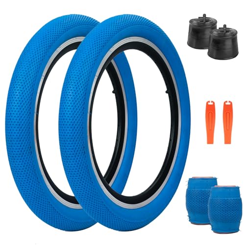 ZUKKA 20 x 2.4 Bike Tire 1/2 Pack 20 inch x 2.4 BMX Bike Tire Folding Replacement Tire for MTB Mountain Bike BMX Bicycle Commuter Bike