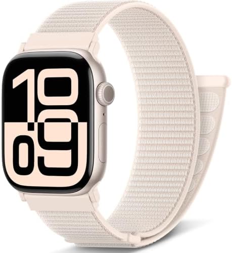 AMSKY Nylon Sport Loop Band Kompatibel mit Apple Watch Armband | Series 12 11 10 9 8 7 6 5 4, SE Ultra 4 3 2 1, Sportarmband für iWatch 44mm 46mm 40mm 42mm 45mm 41mm 38mm 49mm, Pol
