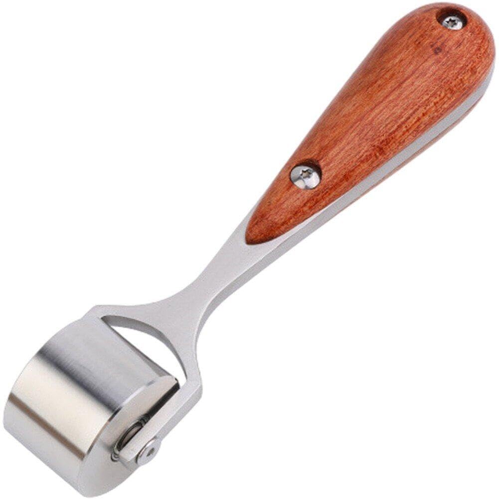 Rouleau compresseur cuir en inox 25mm pour aplanir les bords de colle