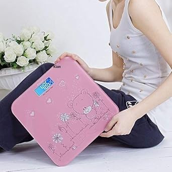 Kian Bathroom Weight Machine Body Weighing Scale Digital LCD & Weight Scale Healthcare Measurement Device Up to 180 kg { Multi Colour }
