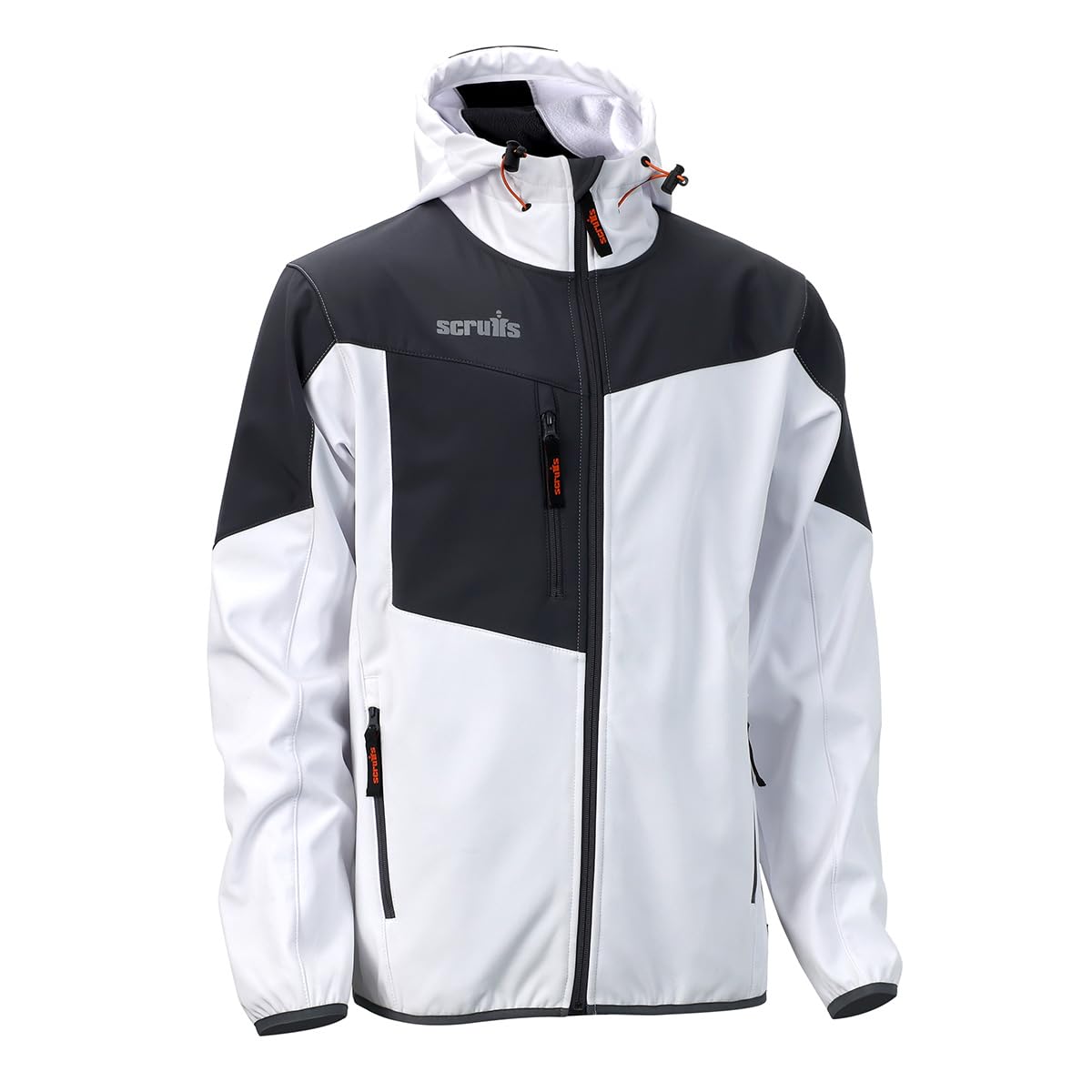 Scruffs Men's Worker Softshell Jacket White/Graphite - M