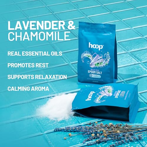 Image of hoop Epsom Salt Lavender & Chamomile | Epsom Salt for Foot Soak | 400g