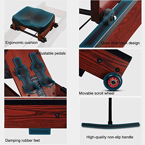 Image of Rowing Machines Rowing Machine with LCD Smart Display 180 Folding Universal Wheel Design Free to Rotate and Move 13L Water Tank Suitable for Home Fitness Exercise