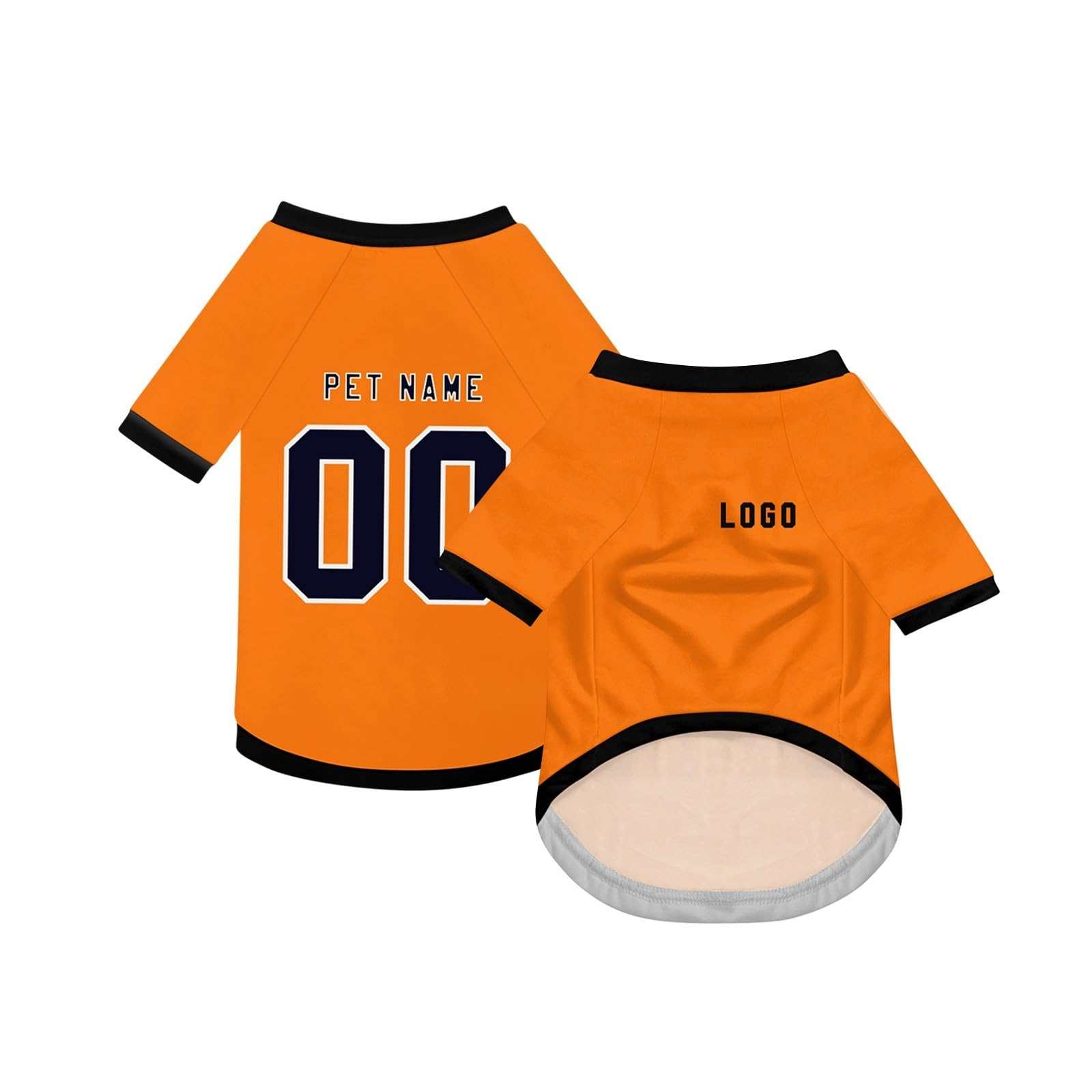Custom Dog Shirt Number Name Printed Summer Basic Vest Puppy Breathable T-Shirt Pet Short Sleeve Tank Top Clothes for Large Medium Small Dogs and Cats