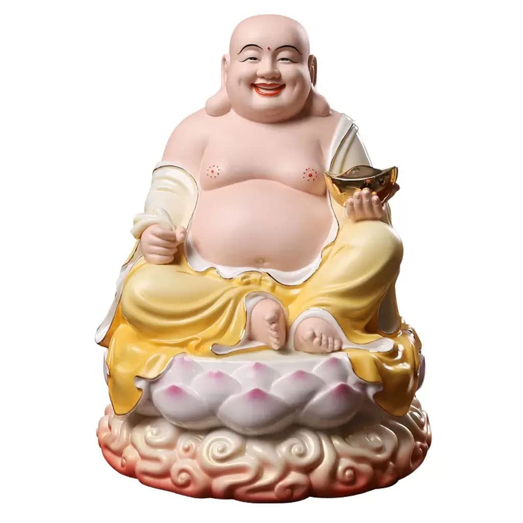Amazon.com: Buddha Statue Indoor Zen Decoration Ceramic Big Belly