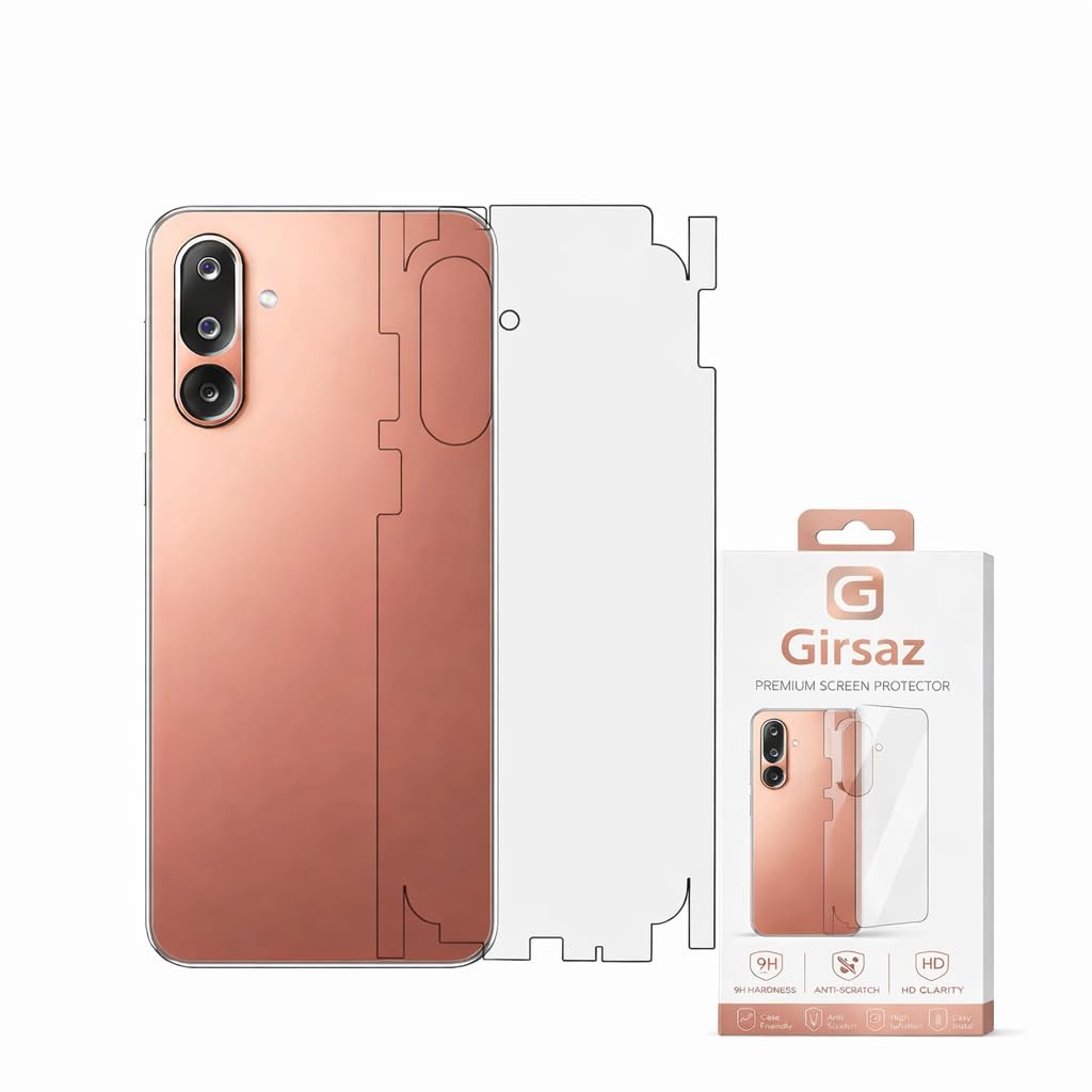 Compatible For Samsung Galaxy M36 5G | Unbreakable 3 layer Transparent Hydrogel Membrane (NOT GLASS) Back Screen Guard Protector (Scratchproof/Self Healing) (Coverage-Side+Back) CLEAR-HD (Matte)-picture-34