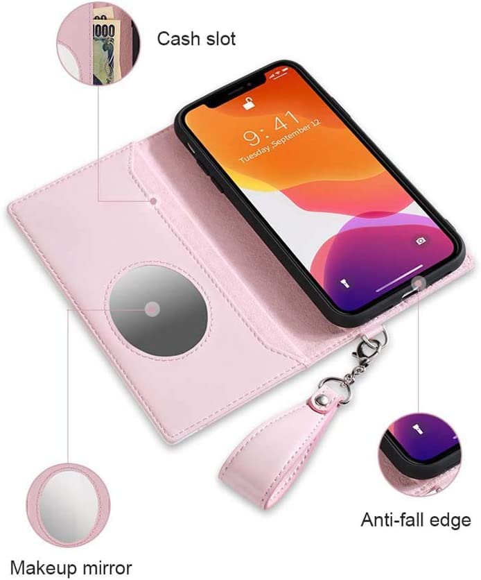 Amazon.com: KKFAUS Lady Imitation Leather Phone Case, Magnetic Adsorption Shockproof Clamshell Phone Cover with Makeup Mirror and Cash Slot for Apple iPhone 11 Series (Color : Blue, Size : 6.5 inch) : Amazon.com: KKFAUS Lady Imitation Leather Phone Case, Magnetic Adsorption Shockproof Clamshell Phone Cover with Makeup Mirror and Cash Slot for Apple iPhone 11 Series (Color : Blue, Size : 6.5 inch) :