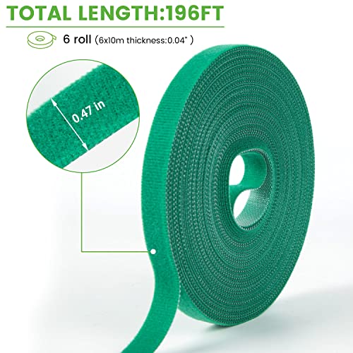 Cinta para plantas verde 6 rollos 196 pies miniatura 3