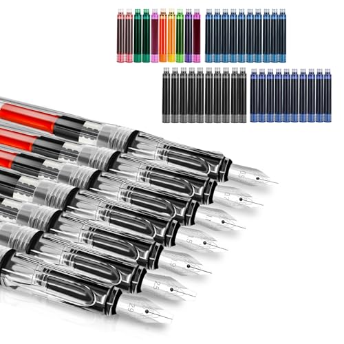 Wonwood_direct Kalligraphie Set, 7 Kalligraphie Stifte mit Verschiedenen...