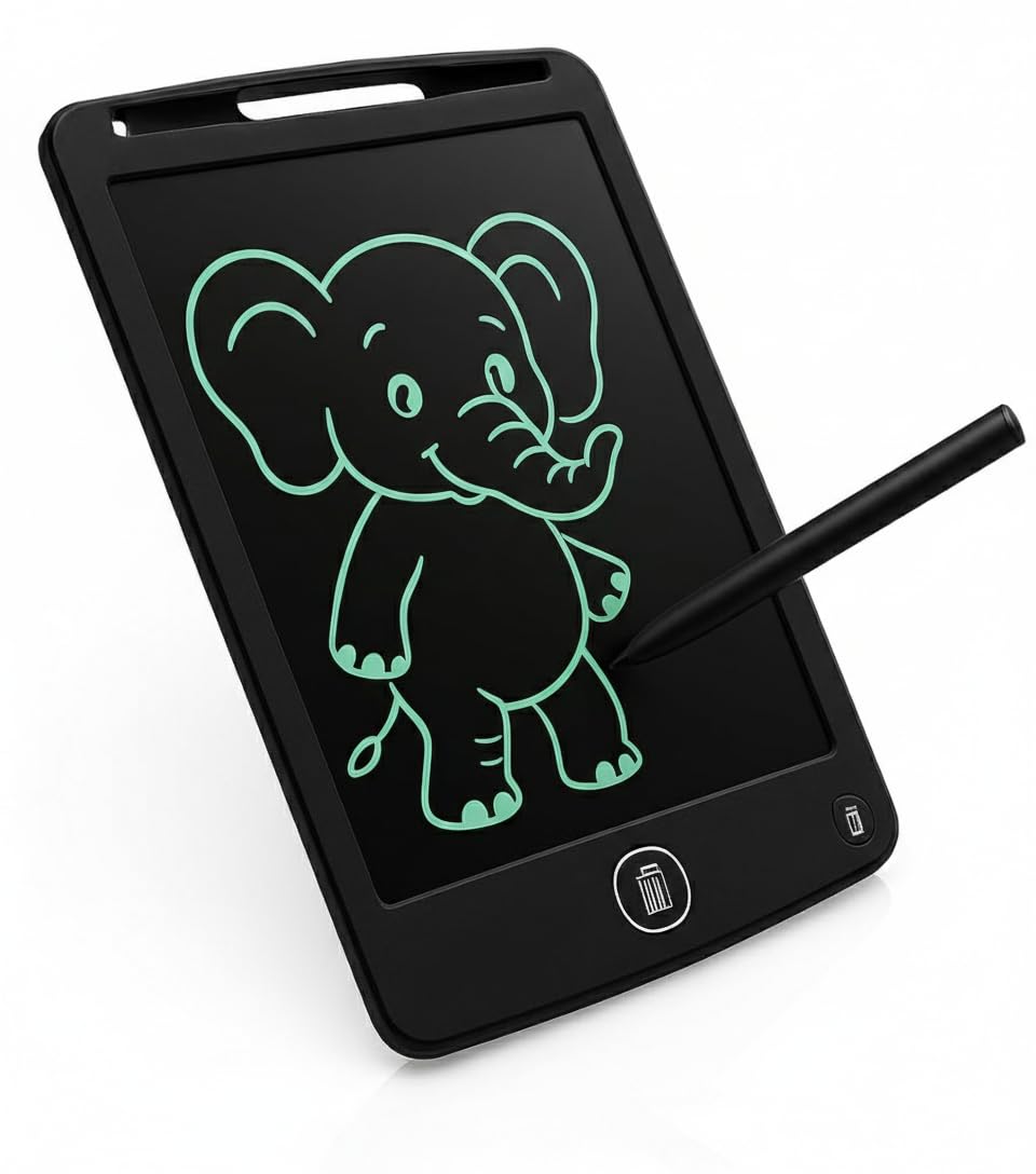 LCD Writing Tablet 8.5 Inch – 1 Pc (Multicolor) | Reusable Digital Drawing Pad with Stylus, Screen Lock, One-Touch Erase, Paperless Note & Doodle Board for Kids & Students-image-47