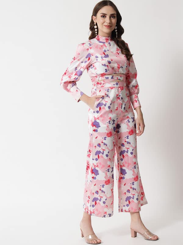Image of THE DRY STATE Women's Smocked Jumpsuit Shoulder Tie Up