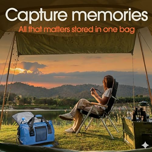 Earth Pak Waterproof Duffel Bag - Heavy Duty Motorcycle Dry Bag with Large Storage Space Perfect for Traveling, Camping, Kayaking, Fishing & Canoeing Bag 50L/70L/90L/120L Sizes4