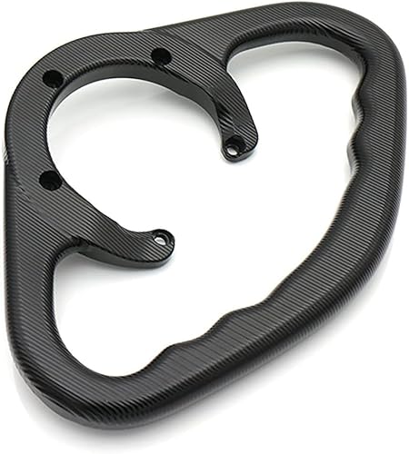 Miniatura 3 de Motorcycle Rear Passenger Gas Tank Bar Handle Grips Bar Handlebar 5 Holes for Kawasaki Versys 650 Versys1000 ZZR1400 Aluminium Accessories (Black)