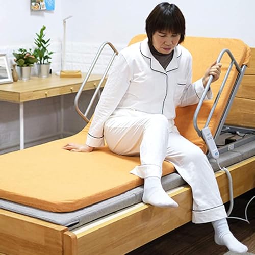 Respaldo de cama eléctrico ajustable, soporte portátil para sentarse, marco de acero inoxidable y tela transpirable para comodidad del cuello y la cabeza