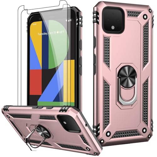 Coque antichoc Google Pixel 4 XL qui évite les bris d'écran avec bague
