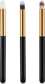 TIESOME 3-Piece Eye Makeup Brush Set, Professional Round Concealer Eyeshadow Brush Eyeshadow Applicator for Eye Concealer Nose Contour Blending Brush