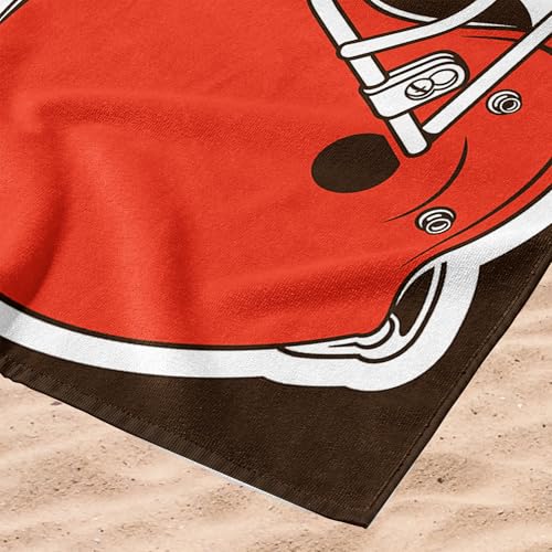 Image of Northwest NFL Cleveland Browns Unisex-Adult Beach Towel, 30 inch x 60 inch, Zone Read