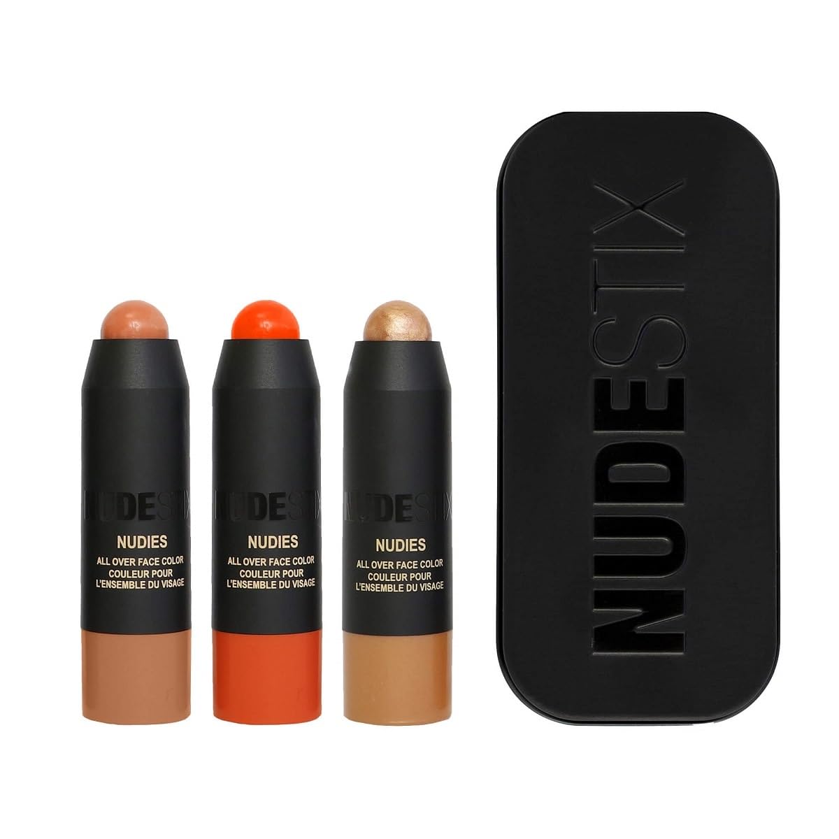 Nudestix Beachy Nudes Mini Kit by Allana Davison – 3-Piece NUDIES Cream Makeup Set for Cheeks, Eyes & Lips | Vegan, Travel-Friendly Summer Glow Kit with Exclusive Blush Shade | Cruelty-Free