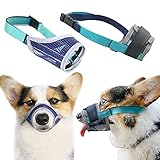 TLOOEYI Dog muzzles, Adjustable and Non-Adjustable, Breathable Mesh, Suitable for Dogs with Long...
