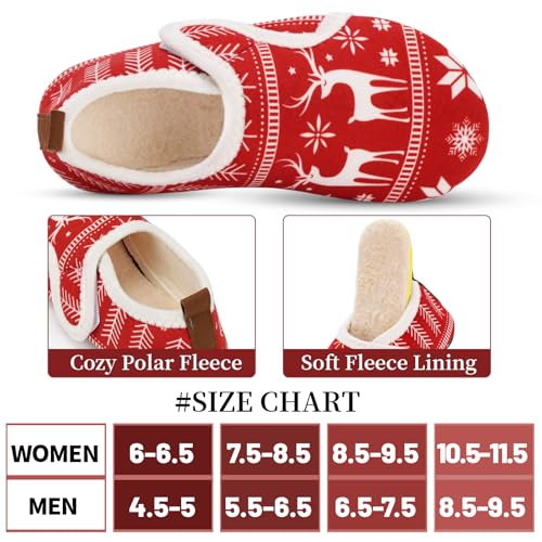 Image of Ibeauti Women Mens House Slippers Lightweight Comfy Barefoot Slipper Socks Rubber Sole House Shoes for Indoor /Outdoor Bedroom Travel