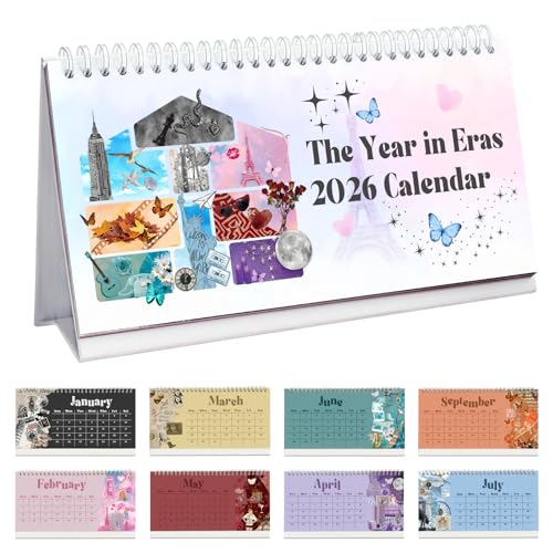 Singer Inspired Desk Calendar 2026 Best Era Design Gift for Music Fans Desk Decoration for Home & Office