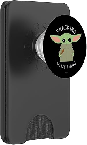 Miniatura 7 de Star Wars The Mandalorian the Child Snacking is My Thing PopSockets PopGrip agarre intercambiable para teléfonos y tabletas