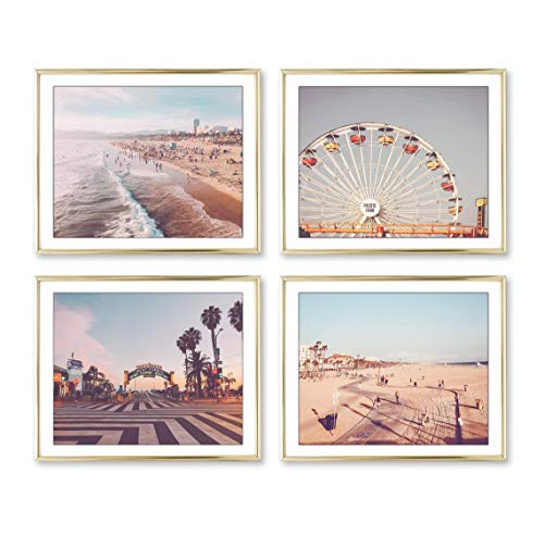 Santa Monica & Venice Beach Photography Photographic Prints, Set of 4,...